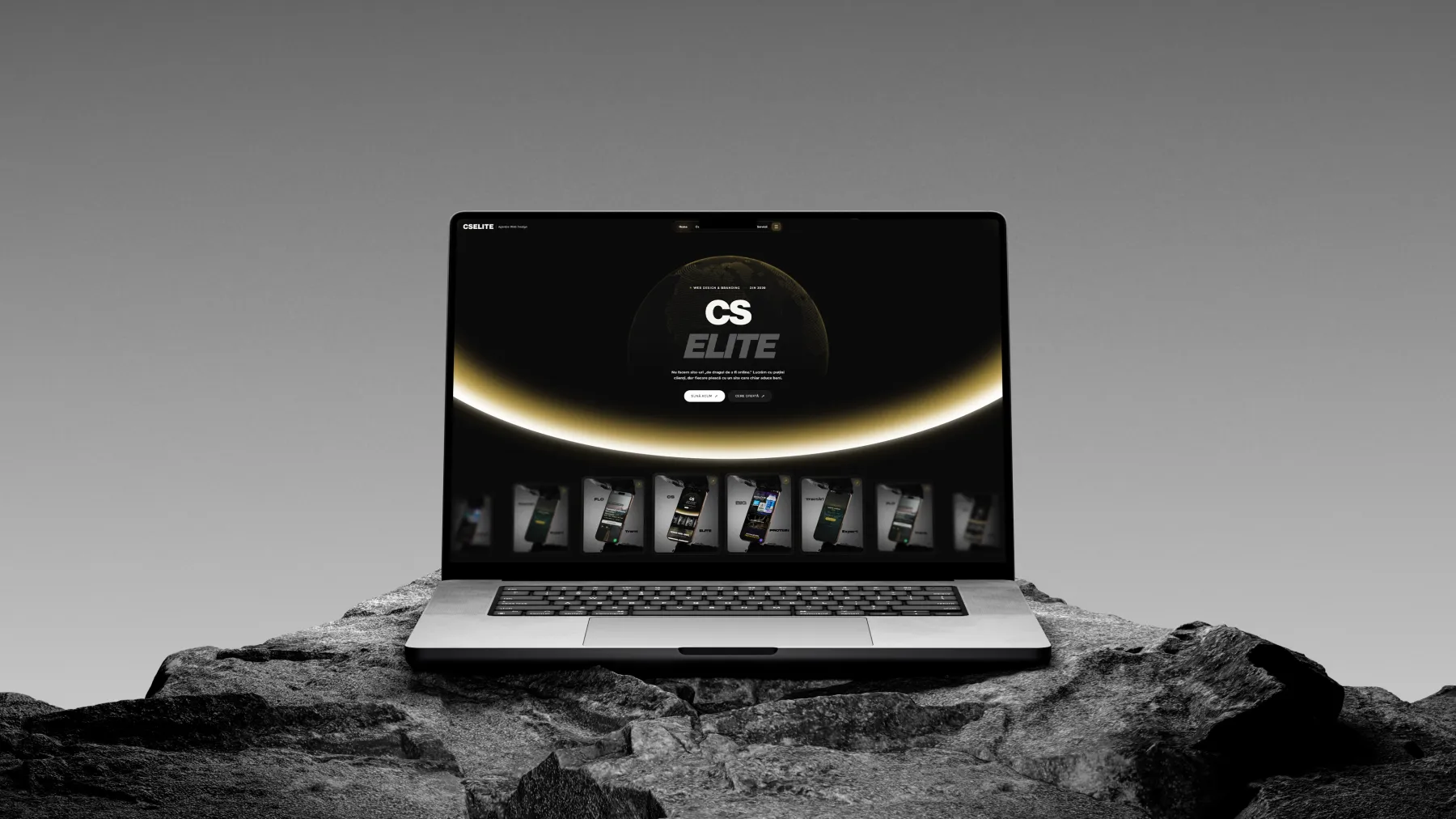 Concept vizual CSElite Growth pentru brand identity